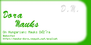 dora mauks business card